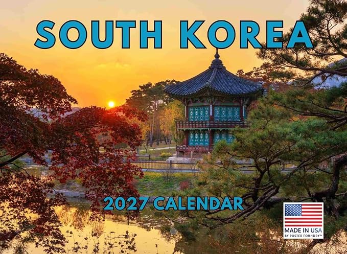 South Korea Calendar 2027 Monthly Wall Calender 12 Month