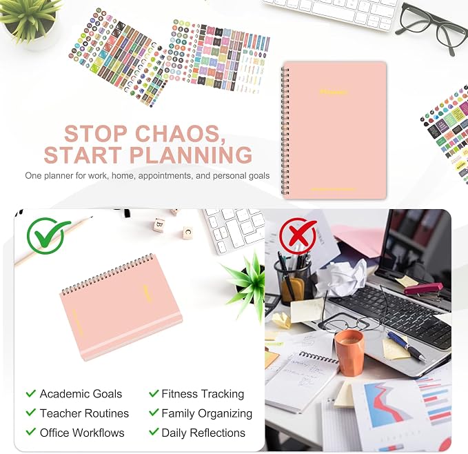 2027 Planner, Weekly and Monthly Calendar Planner Book, JAN 2027 - DEC 2027