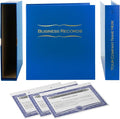 Business Records LLC Kit (Blue) - Binder, Slipcase, Operating Agreement, Membership Certificates & Customizable Index Tabs