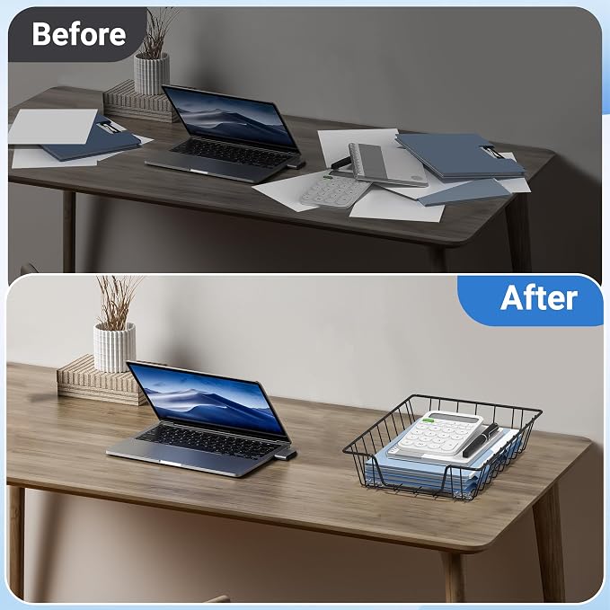 A4 Letter Magazine Desk File Storage Tray Organizer Bin (1)
