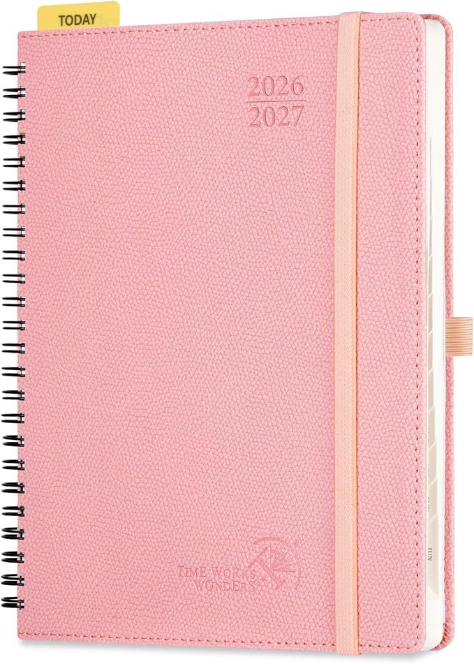 POPRUN Weekly Planner 2026-2027, 6.75" x 8.75" Academic Year Calendar Book