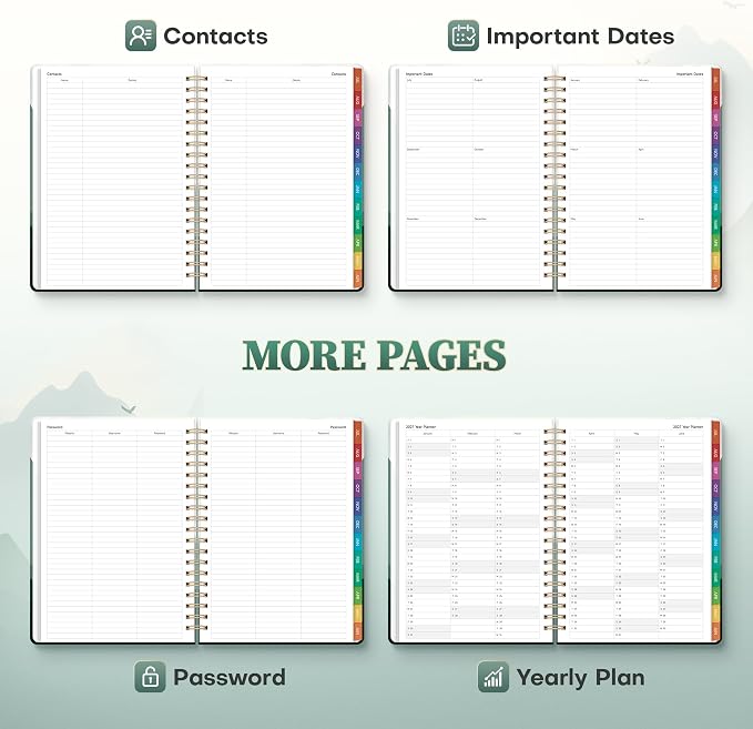 Planner 2026-2027 Weekly & Monthly Academic Planner, 7.4" x 10.2"