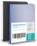 Binditek 20 Mil Binding Covers, 8.5x11 Inches, Semi-Transparent, 50 Pack | 20 Mil Binding Covers, 8.5x11 Inches Letter Size, Lightly Textured Sand Finish, Square Corners, Unpunched