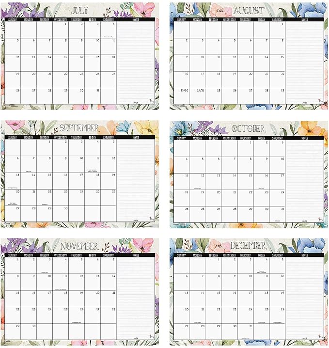 Current 2026-2027 Meadow Dance Desk Calendar Pad, 11-Inch x 16-1/4-Inch Size, Large 24-Month Bookstore-Quality Calendars for Kitchen & Office