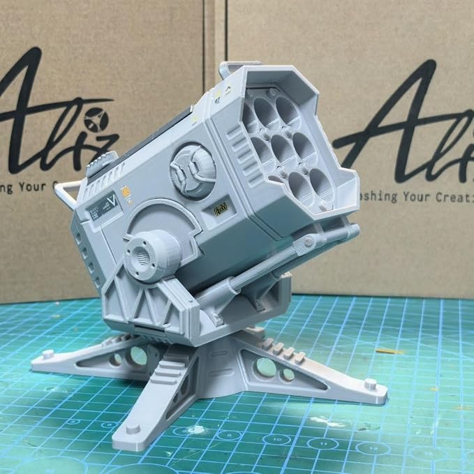 3D Printed Missile Launcher Battery Storage Box/Pen Holder 3.0 Version - Military Model Desktop Decor, PETG Material, Mechanical Linkage Design