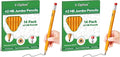 V-Opitos 28 Pack Jumbo #2 HB Pencils for Kids, Triangle Shape Pre-sharpened Wood-Cased Pencil with Top Eraser, Toddler First Pencils, Ideal Home, Kindergartens, School Classroom Supplies