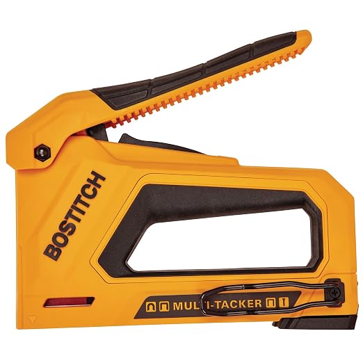 BOSTITCH Heavy Duty Staple Gun, Manual 4 in 1 Flyweight Squeeze Tacker (BTHT80277)