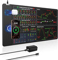 Wireless Charging Mouse Pad for Stock Market Invest Day Trader, 31.5"x15.8" | Extra Large Trading Chart Patterns Cheat Sheet Desk Mat, Ultra-Smooth Surface, Non-Slip Base