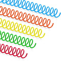 TOTiyea 50 Pack Plastic Spiral Binding Coils,10mm,4:1 Pitch 75 Sheet Capacity | Spiral binding coils,Mix,can be used with letter size (8.5x11") or A4 size paper (8.3x11.7"),bound projects can lay flat