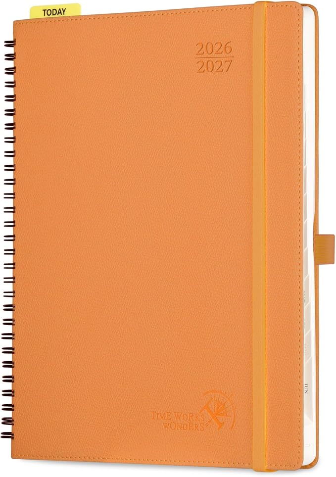 POPRUN Weekly Planner 2026-2027, 8.5" x 10.5" Academic Year Calendar Book
