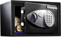 SentrySafe Medium Safe with Digital Keypad, Lock Box with Code has Interior Lining and Bolt Down Kit that Secures Pistol, Money, 0.41 Cubic Feet, 7.6 x 11.4 x 10.4 Inches, X041E