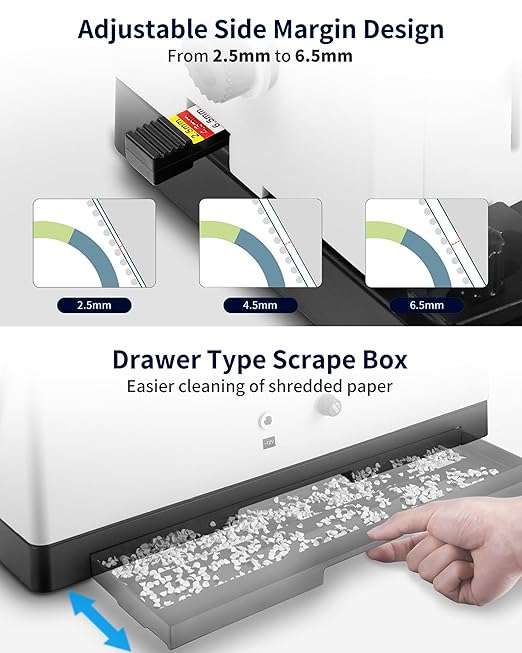 Spiral Coil Binding Machine with 46 Fully Disengaging Pins - 4:1 Pitch - Electric Coil Inserter - Adjustable Side Margin, Comes with Free 1 Box Coil Spines & Plier, 20 Sheet Punch Capacity