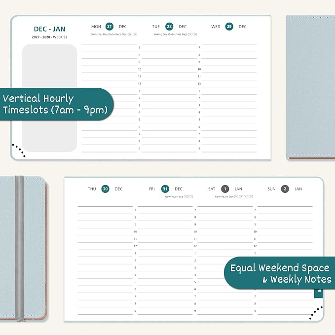 BEZEND Pocket Calendar 2027, Weekly Monthly Planner for Purse (6.5"x3.75")