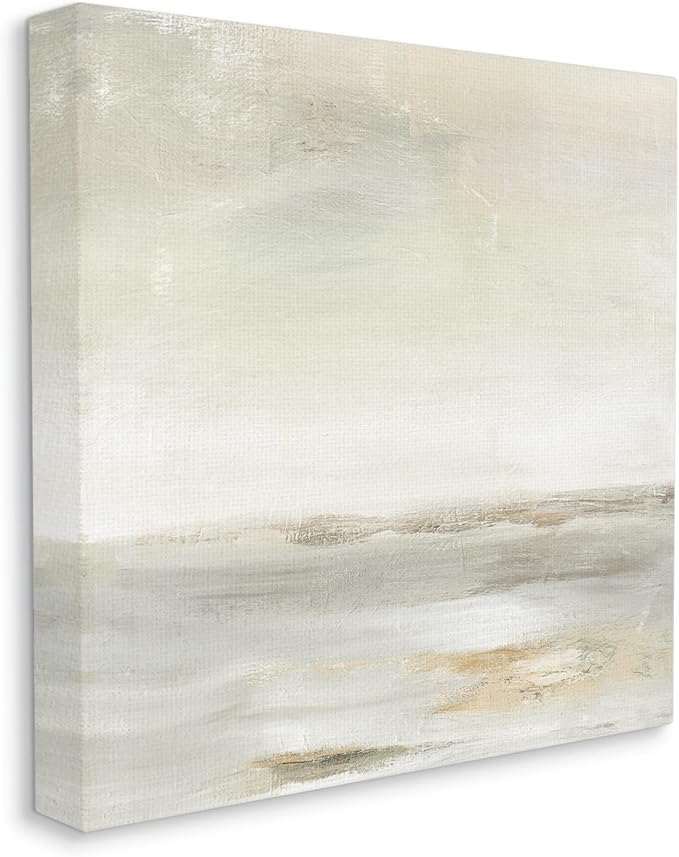 Beige Abstract Landscape Scene, 17 x 17 Inch Canvas Wall Art | Stupell Industries · By Judith Shapiro · Ready to hang · Modern decor for living room or office · Made in USA