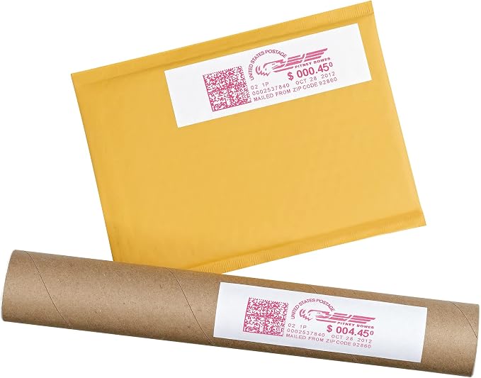 Avery Postage Meter Labels for Personal Post Office, 1-25/32" x 6", White, 60 Mail Meter Labels (05289), (Pack of 3)