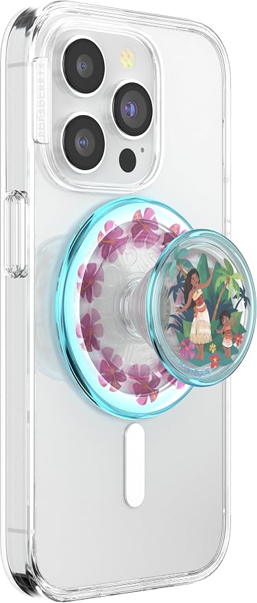 PopSockets Phone Grip for MagSafe, Magnetic Holder- Ocean Sisters | Removable, For Kindle / Android / iPhone, With Magnet, Disney, Mickey Mouse, Minnie, Ocean, Beach, Seashell