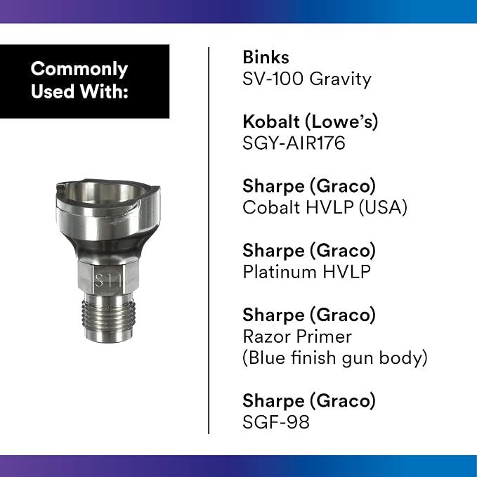 3M PPS 2.0 Spray Gun Adapter #S11, 26018, 3/8 Inch Male, 18 Thread NPS | Connects Several Paint Gun Brands to PPS 2.0 Paint Spray System; 1 Pack