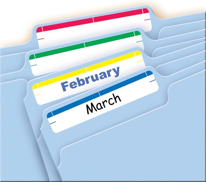 Avery File Folder Labels on 4" x 6" Sheets, Permanent Adhesive, Assorted Colors, 2/3" x 3-7/16", 4,536 Labels, Pack of 18 (5215)