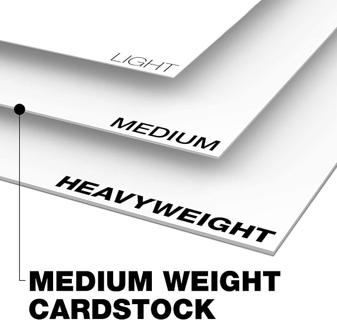 Springhill White 11” x 17” Cardstock Paper, 80lb Vellum Bristol, 175gsm, 250 Sheets (1 Ream) – Premium Medium Weight Vellum Cardstock, Printer Paper with Textured Finish – 016204R