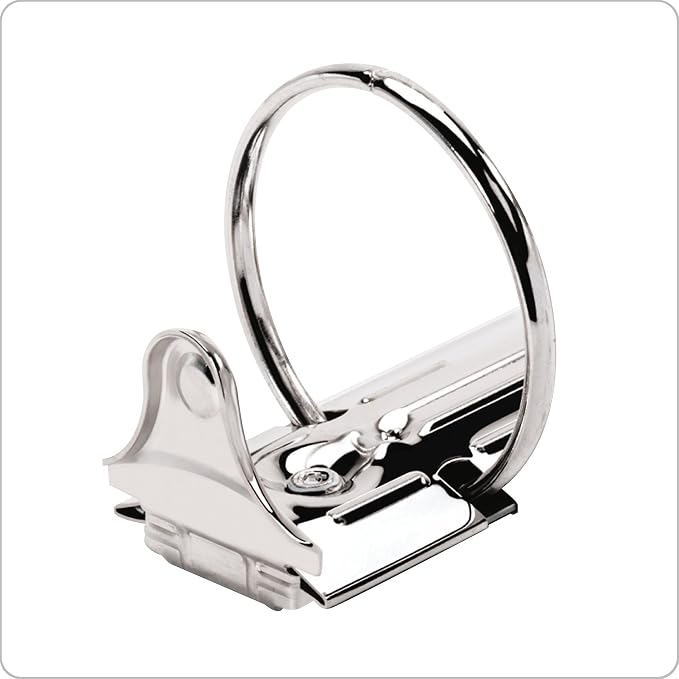 Cardinal Economy 3 Ring Binder, 1 Inch, Presentation View, White, Holds 225 Sheets, Nonstick, PVC Free, 4 Binders (79510),(Pack of 2)