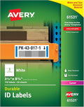 Avery® Durable White Cover Up ID Labels for Laser Printers, 3.25 x 8.375, Pack of 150 (61531)