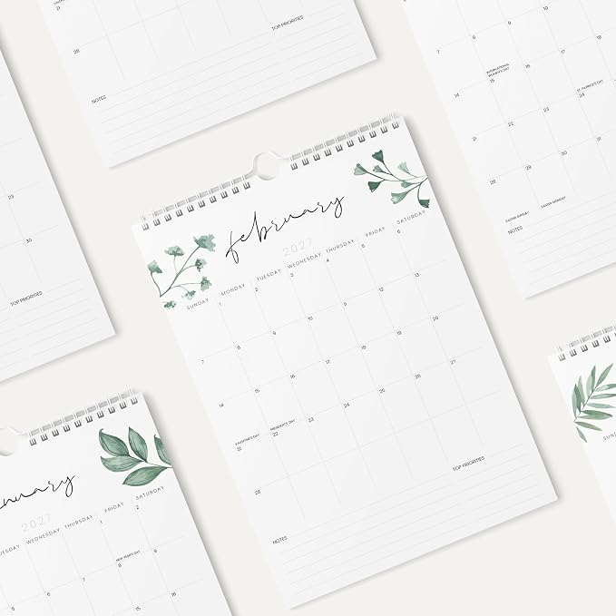 Karto Wall Calendar 2026 11x17 in - Greenery