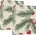 Christmas Tree Branches Balls 3 Ring Binder with 2 Interior Pockets 1.5 inch Binders 3 Ring Heavy Duty Fit 8.5" x 11" Letter Size for Office School, 2 Pack