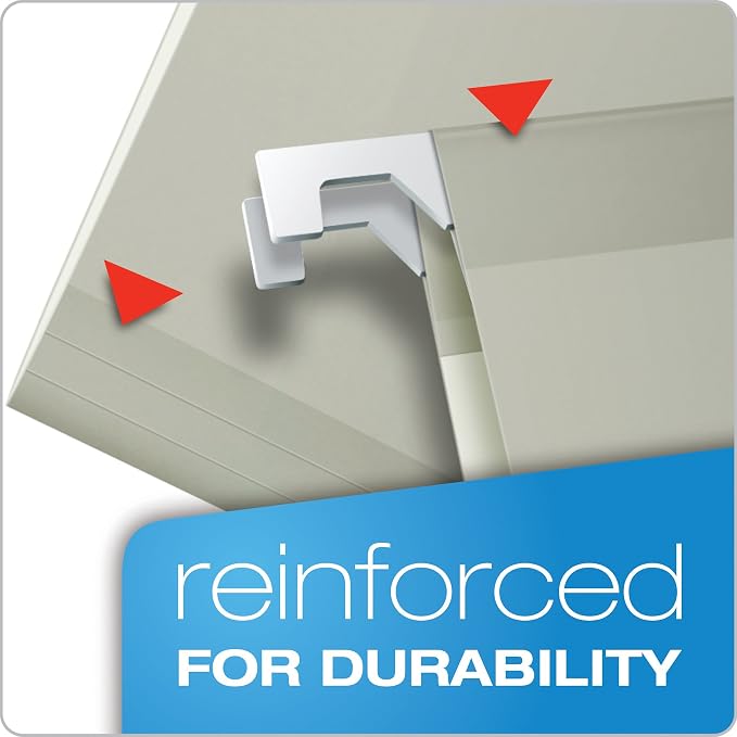 Pendaflex Recycled Hanging Folders,Gray, Legal (Pack of 10)
