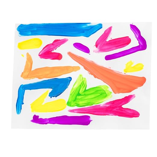 Sax Versatemp Tempera Paints, Assorted Fluorescent Colors, 6 Count (Pack of 1)- 1440727
