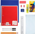 Moda West 24 Pack Bulk School Supplies 18 Piece Kit - Pens, Pencils, Crayons, and More - Essential Box of School Supplies for Elementary, Middle, and High School Students