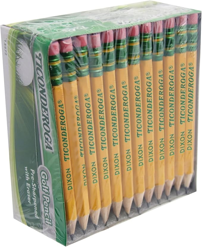 Ticonderoga My First Tri-Write Wood-Cased Pencils (36 Count) Golf Wood-Cased Pencils (72 Count)