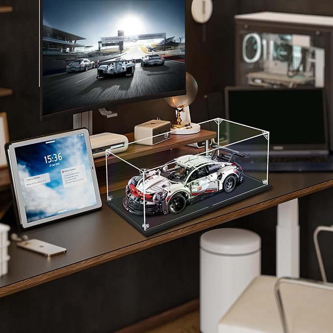 3MM Acrylic Display Case for Car Model Display Boxes(15.75x7.87x5.91inch) | dofopo 1:14 Scale Diecast Car Model Car Thickened Clear Acrylic Display Box for Lego 42123 / 42154 (1:14 )