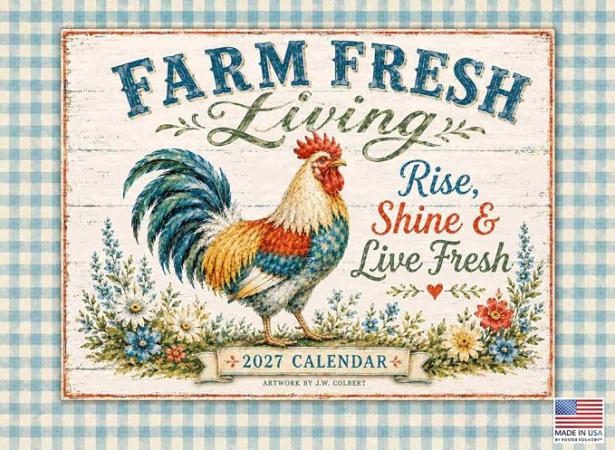 Farm Fresh Living Calendar 2027 Monthly Wall Calender 12 Month