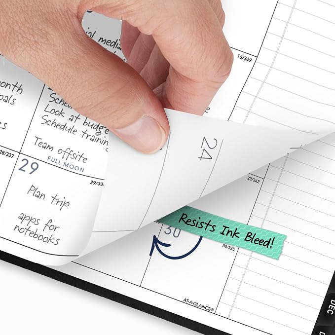 AT-A-GLANCE 2027 Planner, Monthly, 7" x 8.75", Contemporary, Black (70120X0527)