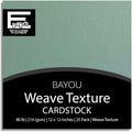 Bayou—12x12 Textured Cardstock | 80lb Textured Blue-Green Scrapbook Paper | Premium Cardstock for Cricut Cutting | 25 Sheets