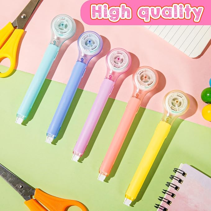 Gersoniel 25 Pack Correction Tape Pen for School Office,Dessert Color