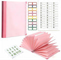 GANGZI The Life Book Document Organizer Binder | Binder with Guided Labels, Acid-Free File Folder Organizer, Document Holder for Home Records, Legal and Medical Papers (Pink)
