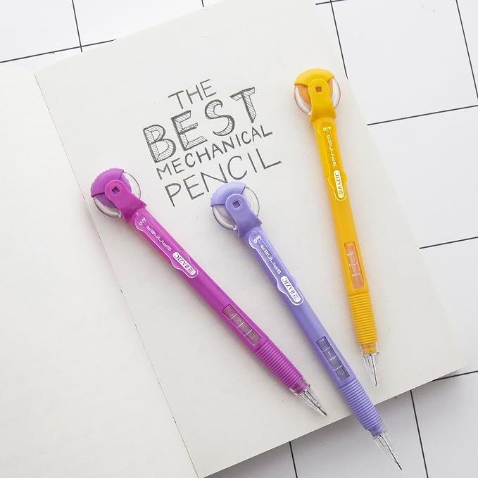 BAZIC PRODUCTS 0.7 mm Mechanical Pencils, Spinner Eraser, HB Lead, 24-Box