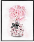 'Pink Flower Perfume Bouquet'| Framed Giclee Art | Stupell Industries | Black, 24 x 30 Inches, Easy to Hang and Sturdy, Made in USA, by Ziwei Li