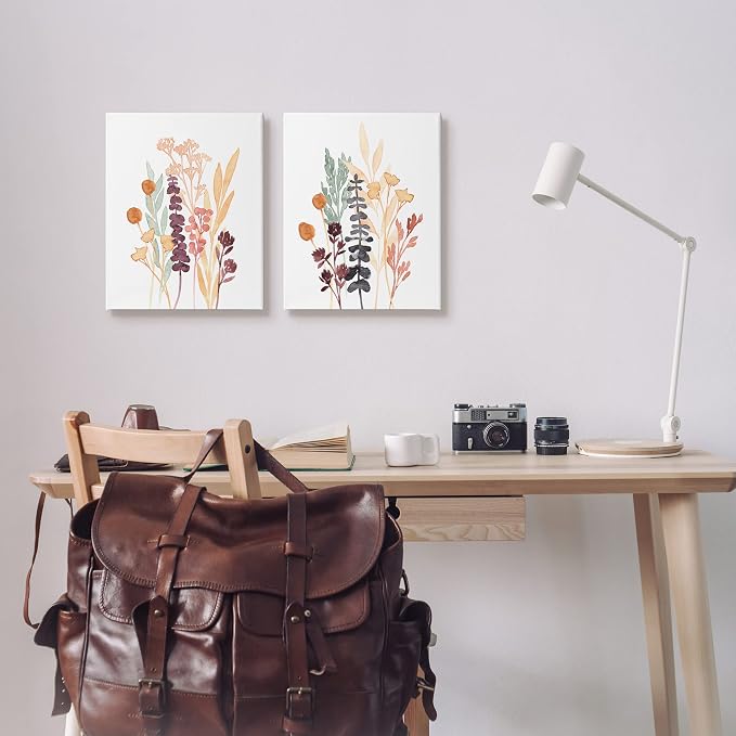 Woodland Botanical Herb Sprigs, 16 x 20 Inch Canvas Wall Art Set | Stupell Industries · By Annie Warren · Ready to hang · Charming cottage style for any room · Made in USA