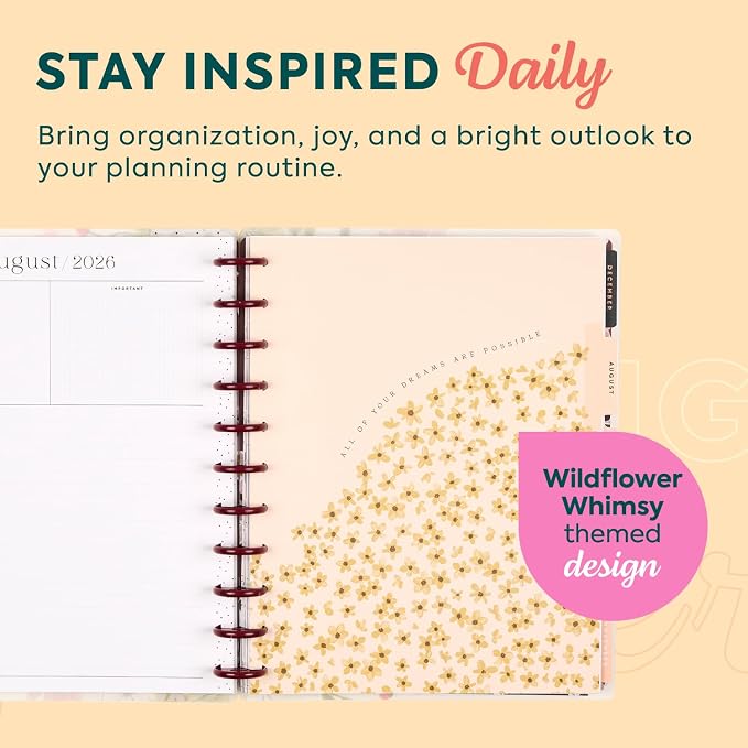 Happy Planner Disc-Bound Planner July 2026–June 2027, Big Size