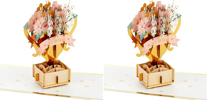 Hallmark Signature Paper Wonder Pop Up Birthday Card for Mom (All Time Best) (Pack of 2)