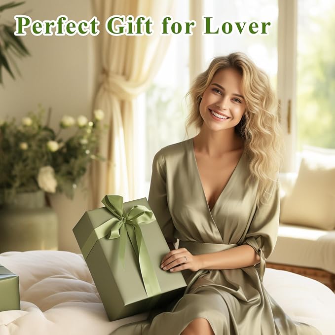 WERFOP Vintage Lily of the Valley Flower Table Lamp Green | 3 Color Adjustable LED Bedside Lamp, Cute Night Light for Bedroom, Living Room, Dorm Room, Office & Home Decor (Green)