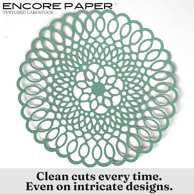 OCEANSIDE—12x12 Textured Cardstock | 80lb Textured Green Scrapbook Paper | Premium Cardstock for Cricut Cutting | 25 Sheets