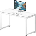 SHW 48-Inch Commercial-Grade Office Computer Desk, White | 10-Year Limited Warranty