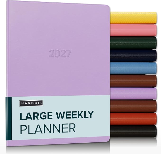 Harbor Large Weekly Monthly Planner 2026-2027 Cambridge Lavender