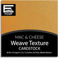 Mac & Cheese—12x12 Textured Cardstock | 80lb Textured Orange Scrapbook Paper | Premium Cardstock for Cricut Cutting | 25 Sheets
