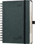 POPRUN 2027 Daily Planner One Page Per Day,5.75" x 8.5" Recycled Paper Book