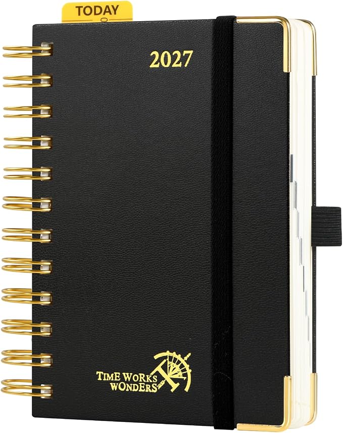 POPRUN 2027 Daily Planner One Page Per Day, 4.25" x 6.25" Small Calendar