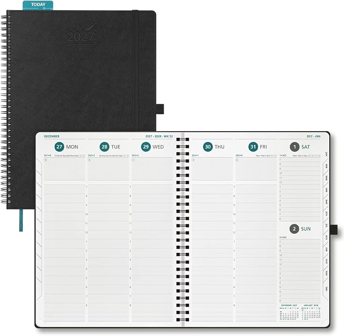 BEZEND 2027 Planner Weekly and Monthly, Daily Calendar Book, Large 8.5"x11"